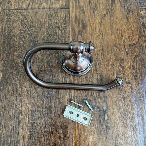 Hand towel bar or toilet paper bar holder bronze - Picture 2 of 3